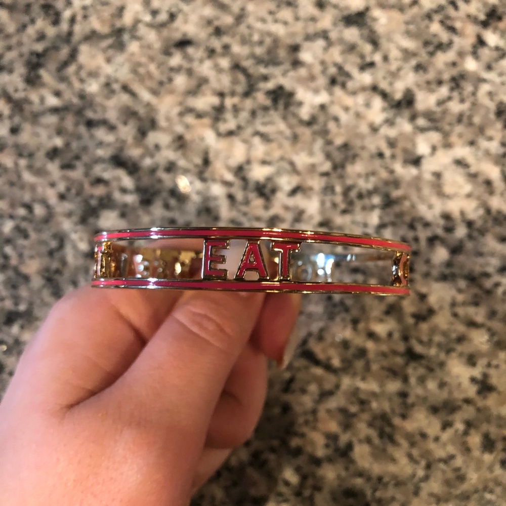 “Eat cake for breakfast” Kate Spade bangle